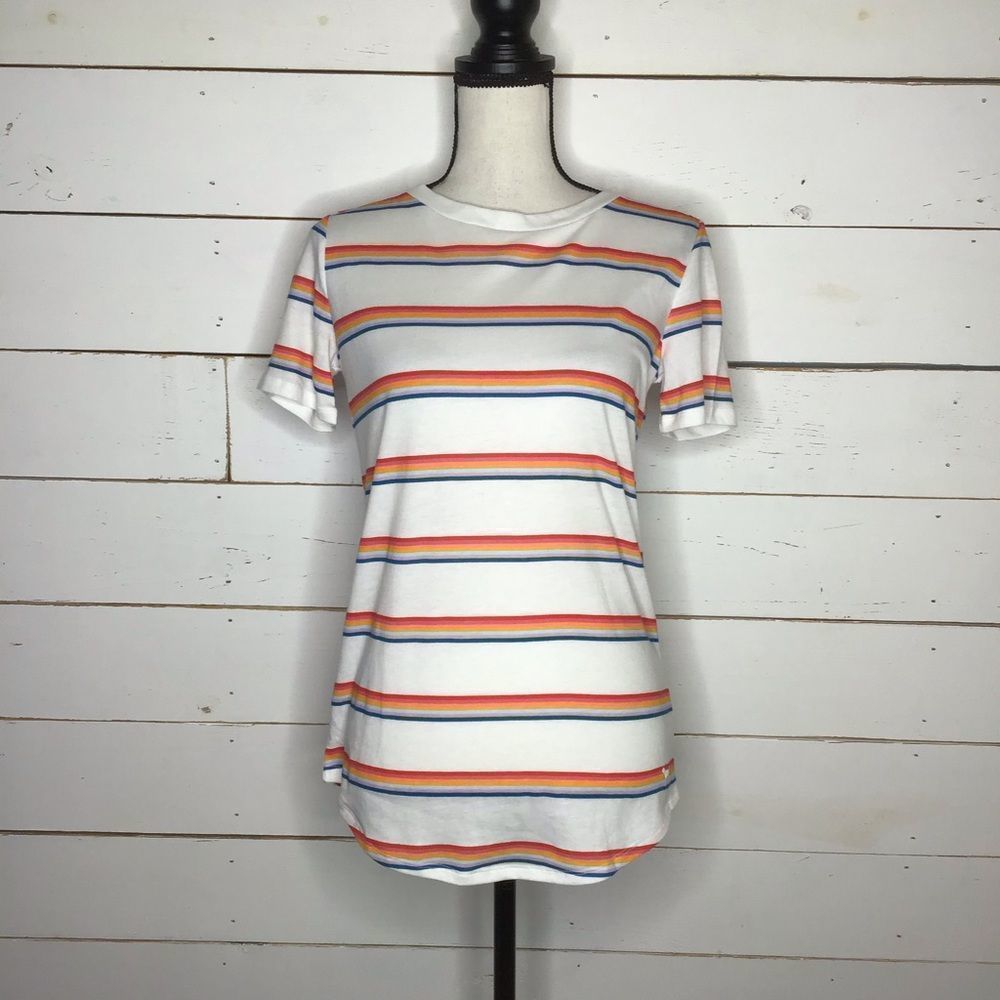 New Victoria's Secret Short Sleeve Crew Stripes